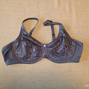 Breezies Full Coverage Unlined Lace Underwire Bra 46C Blue New No Tags
